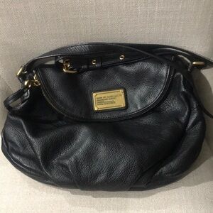 Marc Jacobs black leather shoulder bag
